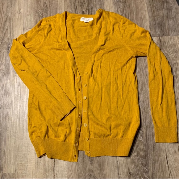 Forever 21 Sweaters - Mustard yellow button cardigan forever 21